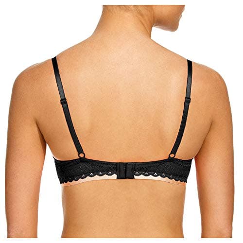 Undies.com Women's Geometric Lace Balconette Push Up Bra