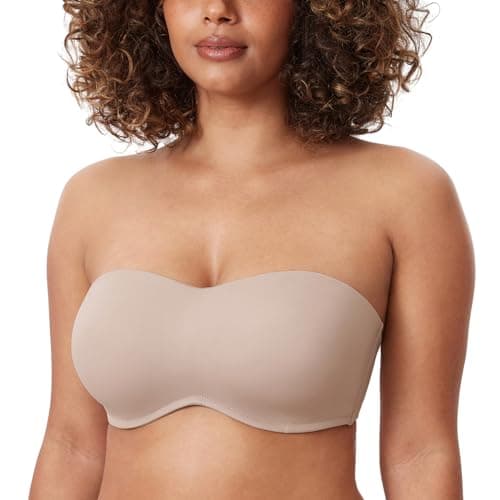 Delimira Women's Strapless Big Bust Minimizer Bra