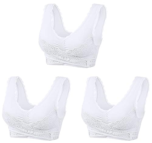 Hnodov 3 Pack Kendally Bra, Kendally Comfy Corset Bra