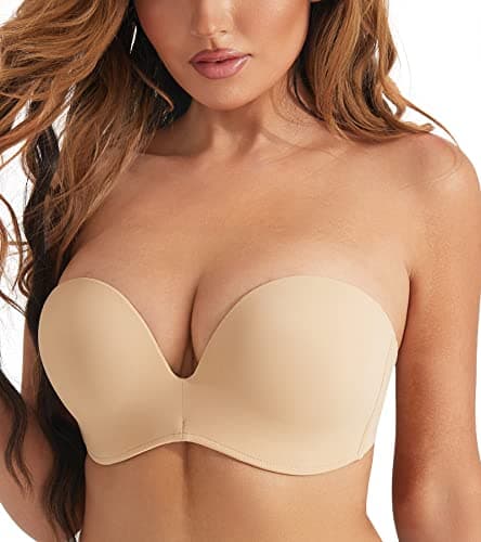 HACI Women's Anti-Slip Push-Up Bra - Wirefree Lift & Support