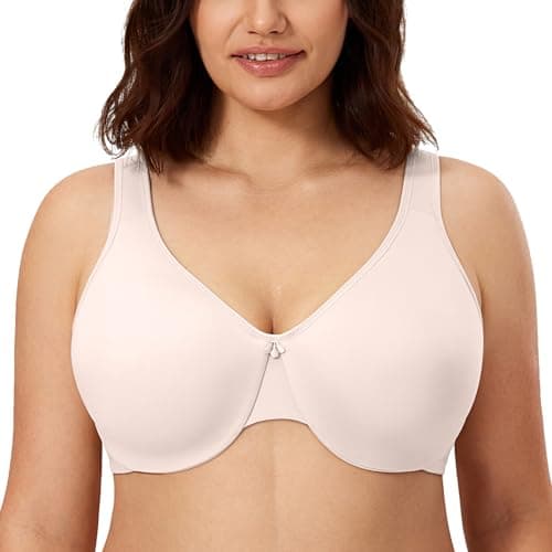 CALVENA Women's Full Coverage Plus Size Minimizer Bra