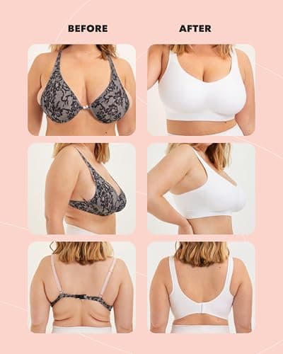 SHAPERMINT Wireless Push-Up Bralettes for Plus Size Women
