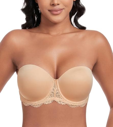 DotVol Plus Size Contour Underwire Bra with Lace Back