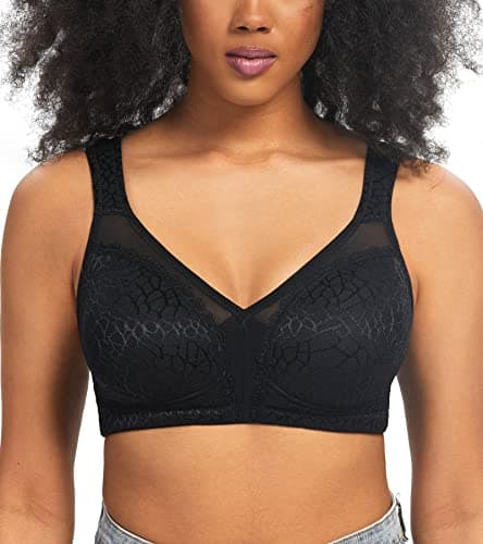 HACI Women's Minimizer Bra - Large Bust Support, Full Coverage, Plus Size