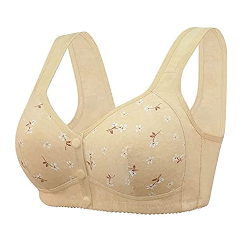 LBECLEY Comfortable Daisy Bras for Older Women Full Coverage Plus Size