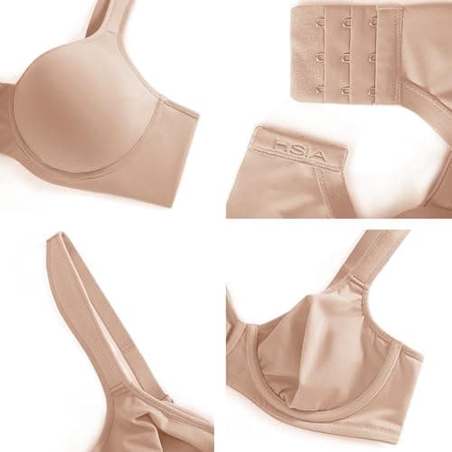 HSIA Minimizer Bra for Big Bust Women Taupe Beige