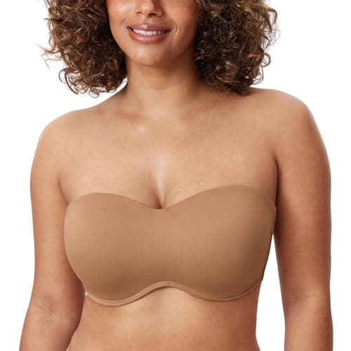 Delimira Women's Strapless Big Bust Minimizer Bra
