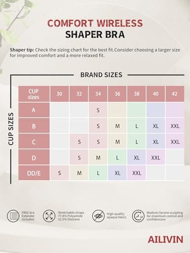 Ailuin Wireless Full Coverage Bras for Women