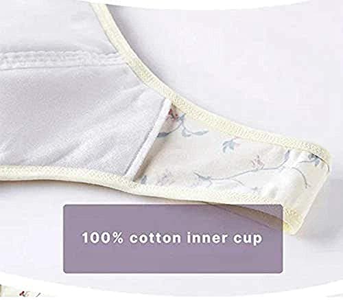 KHDFID Women's Ultra Soft Cotton Front Button Sports Bra
