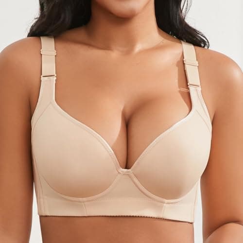 Akvala Plus Size Push Up Bras Hide Back Fat 34B to 46DD