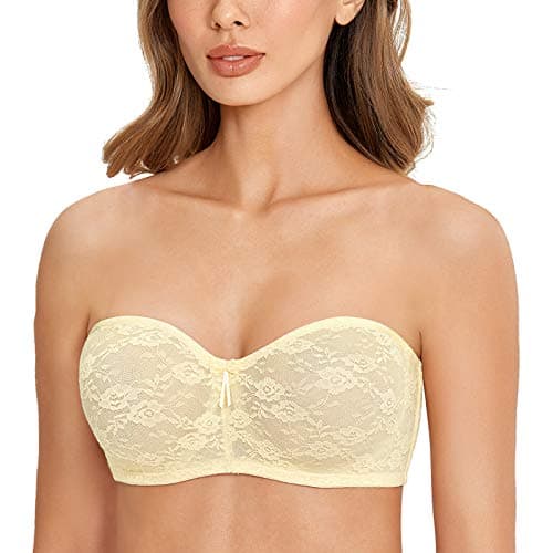 DOBREVA Women's Multiway See-Through Underwire Bra