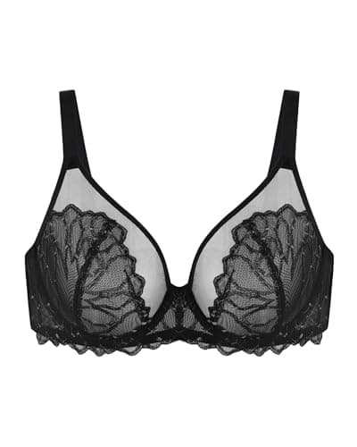 HSIA Minimizer Bra for Heavy Breasts, Embroidered Full Coverage