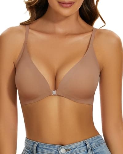 SEXYEYE Push Up Bra for Women: Comfortable No Underwire V-Neck Bralette