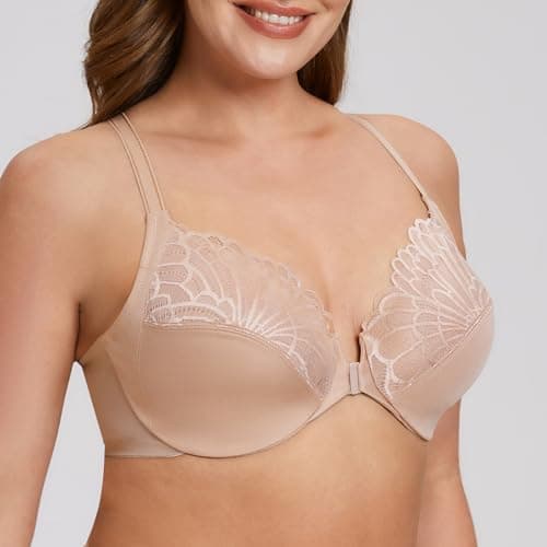 Racerback Front Closure Bra for Plus Size Women
