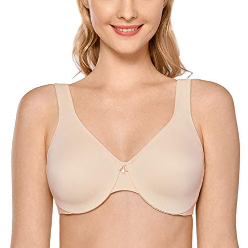 DELIMIRA Plus Size Minimizer Underwire Bra for Smooth Coverage