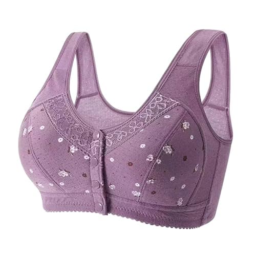 Breathable, Comfortable Daisy Bras for Older Women with Front Closure