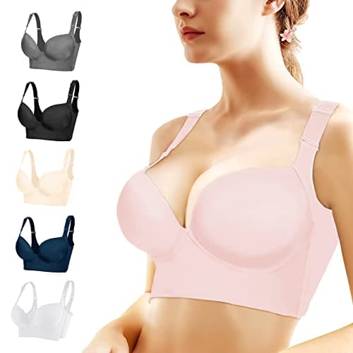 Runilut Women's Full-Coverage Underwire Push Up Bra