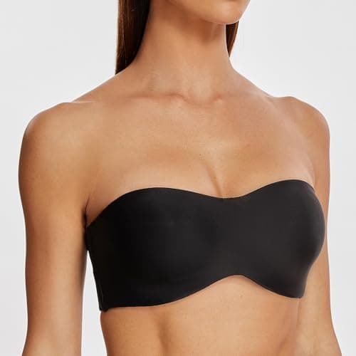 MELENECA Women's Underwire Strapless Bra for Large Bust Minimizer