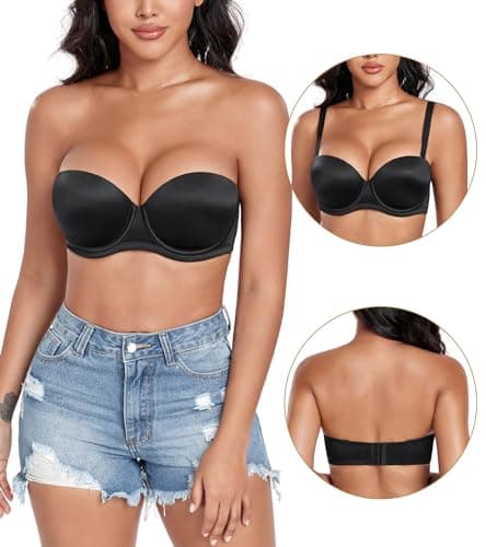DotVol Women's Multiway Convertible Push Up Bra
