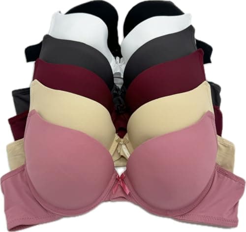IHeyi 6-Piece Full Cup Wired Gentle Push-up Bra A/B/C