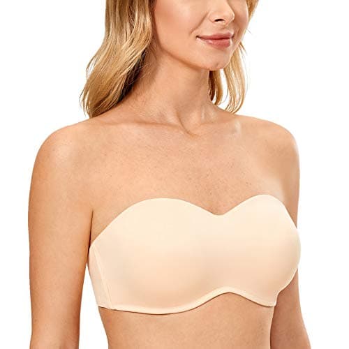 Delimira Women's Strapless Big Bust Minimizer Bra