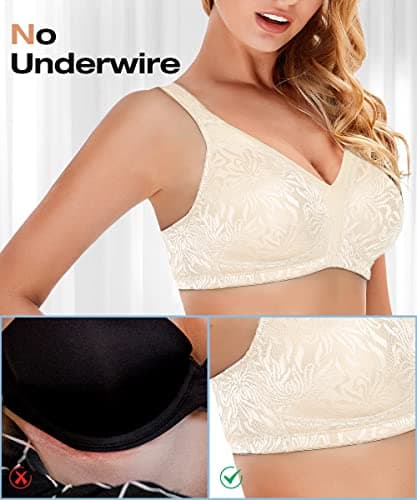 Wingslove Plus Size Wireless Minimizer Bra