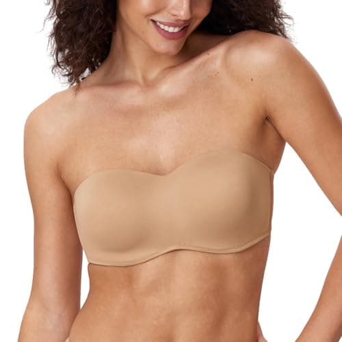 Delimira Women's Strapless Big Bust Minimizer Bra
