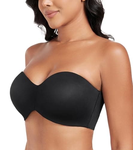 Lemorosy Minimizer Strapless Underwire Bra for Large Bust Support