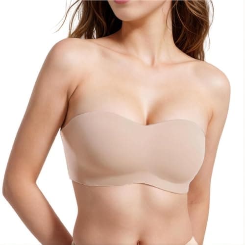 BDLLMDES Women's Strapless Bra Padded Bralette for Strapless Dresses