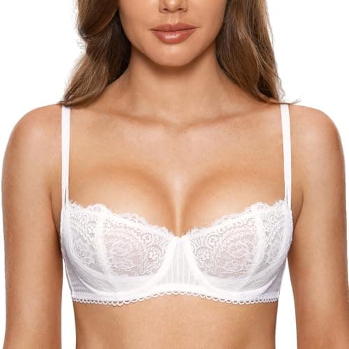 Sexy Lace Plus Size Balconette Bra for Women