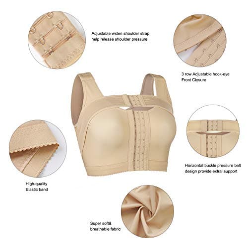 RDSIANE Post-Surgery Front-Closure Bra with Breast Support & Compression Shapewear
