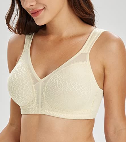 Lemorosy Plus Size Full Coverage Minimizer Bra - Comfort and Support