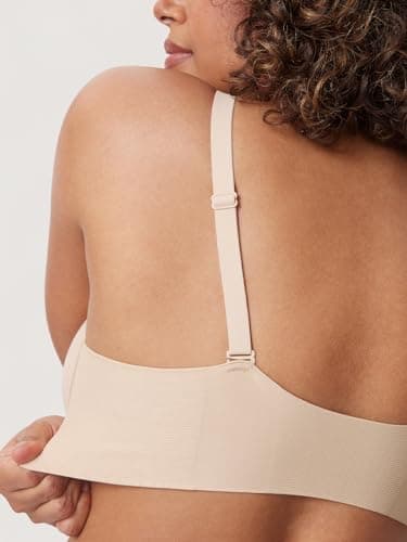DELIMIRA Women's Front Closure Seamless Padded Bra Underwire Plunge
