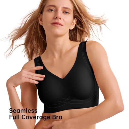 Domilo Wireless Full-Coverage Bras for Older Women Offer Support and Lift