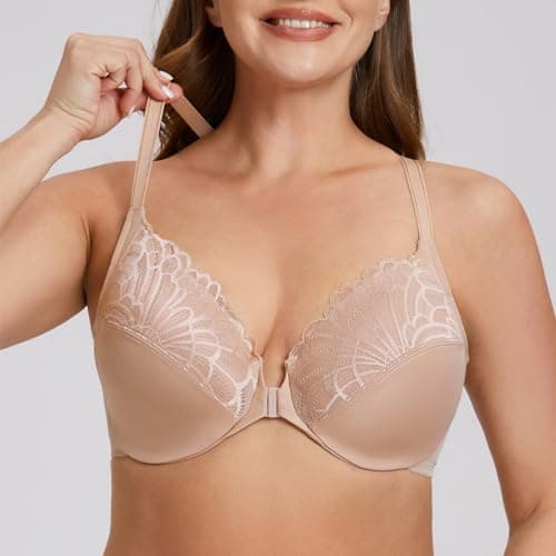 Racerback Front Closure Bra for Plus Size Women