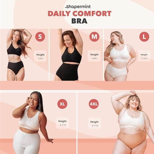 Women's Shapewear Bras - Compression, Wirefree, Stretchable
