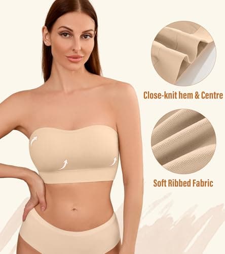 DEANGELMON Comfortable Non-Slip Seamless Padded Bralette