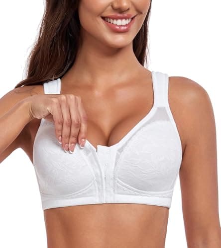 Women's Posture Support Front Closure Bra - Everyday Full Coverage Back Support Wireless Non-Padded
| HACI Women's Front Closure Posture Bra - Back Support Wireless Non-Padded
| Women's Everyday Full Coverage Posture Bra - Back Support Front Closure