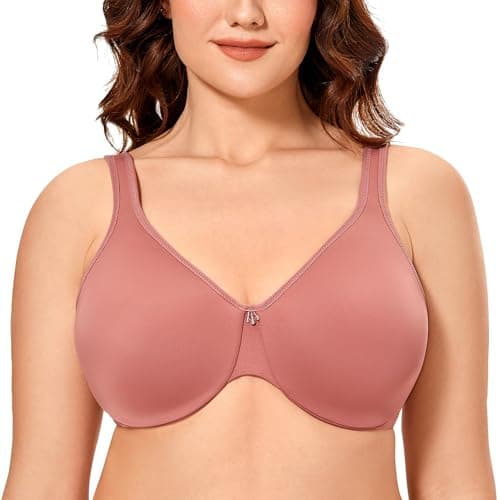 CALVENA Women's Full Coverage Plus Size Minimizer Bra
