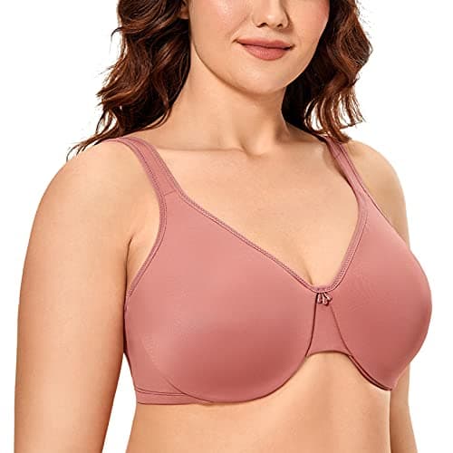 DELIMIRA Plus Size Minimizer Underwire Bra for Smooth Coverage