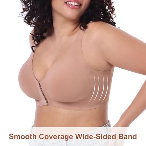 Front Closure Wireless Posture Bra for Women