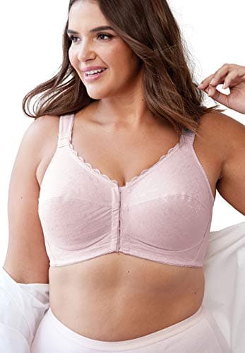 Comfort Choice Plus Size Front Close Wireless Posture Bra