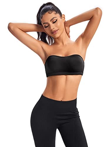 ANGOOL Wirefree Seamless Stay-Up Padded Bra for Women
