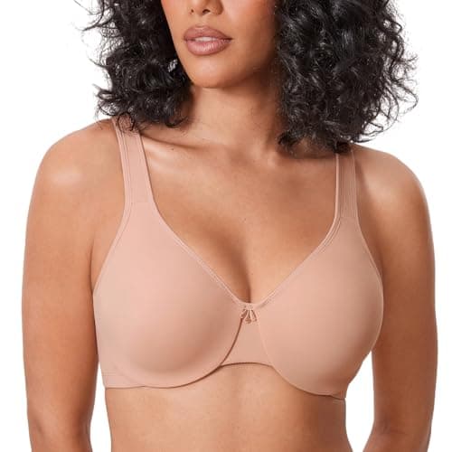 DELIMIRA Plus Size Minimizer Underwire Bra for Smooth Coverage