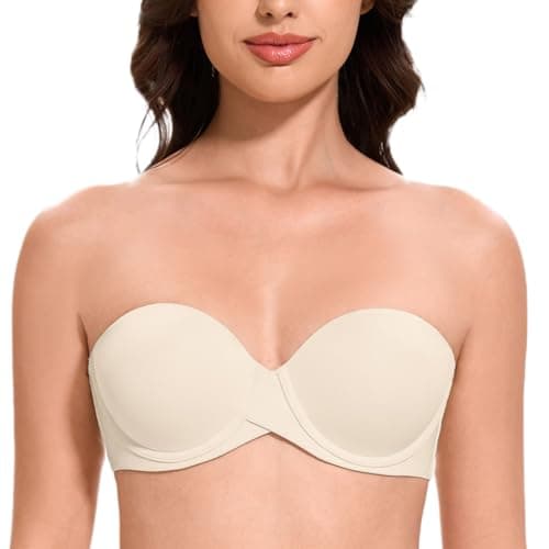 MELENECA Women's Stay Put Padded Cup Underwire Push-Up Bra