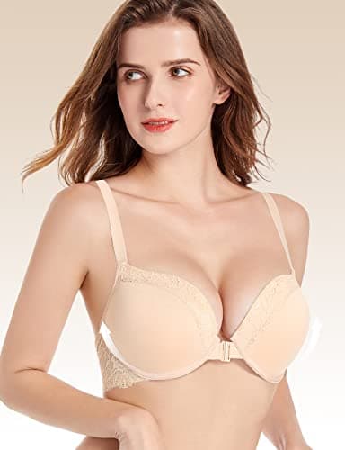 Lingesxy Push-Up Racerback Underwire Bra Adds 2 Cups