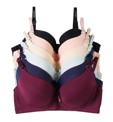 IHeyi 6-Piece Full Cup Wired Gentle Push-up Bra A/B/C