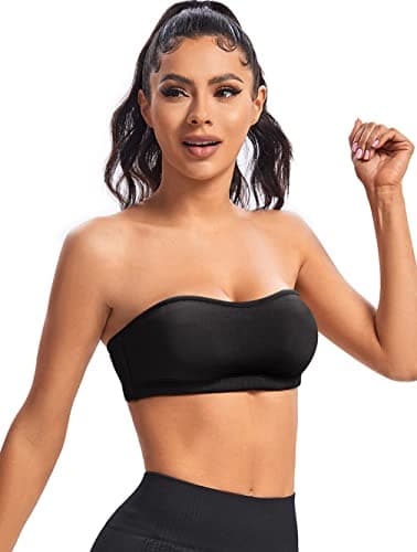 ANGOOL Wirefree Seamless Stay-Up Padded Bra for Women