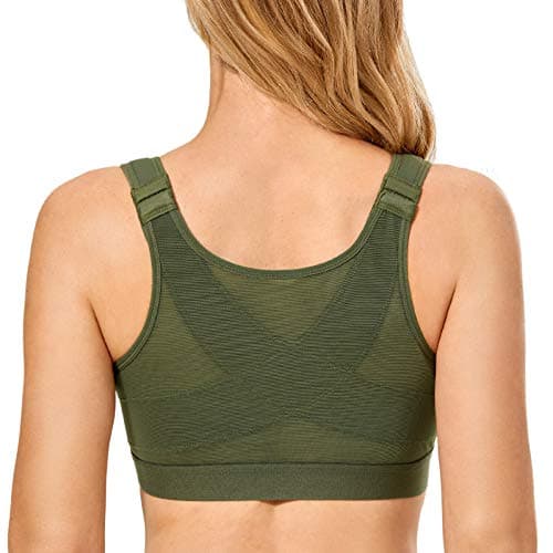 DELIMIRA Women's Full Coverage Wire-Free Posture Supporting Back Closure Bra