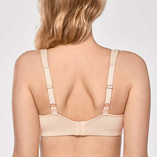DELIMIRA Plus Size Minimizer Underwire Bra for Smooth Coverage